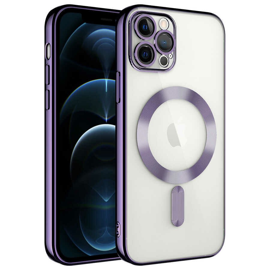 iPhone 13 Pro Max Kılıf Kamera Korumalı Kablosuz Wireless Şarj Özellikli Demre Kapak