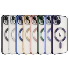 iPhone 13 Kılıf Kamera Korumalı Kablosuz Wireless Şarj Özellikli Demre Kapak