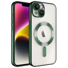 iPhone 13 Kılıf Kamera Korumalı Kablosuz Wireless Şarj Özellikli Demre Kapak