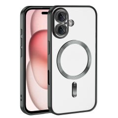 iPhone 16 Plus Kılıf Kamera Korumalı Kablosuz Wireless Şarj Özellikli Demre Kapak