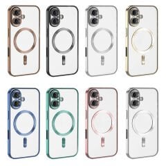 iPhone 16 Plus Kılıf Kamera Korumalı Kablosuz Wireless Şarj Özellikli Demre Kapak