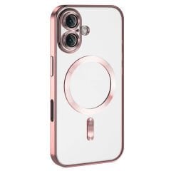 iPhone 16 Plus Kılıf Kamera Korumalı Kablosuz Wireless Şarj Özellikli Demre Kapak