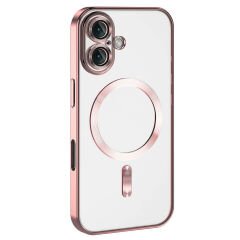 iPhone 16 Plus Kılıf Kamera Korumalı Kablosuz Wireless Şarj Özellikli Demre Kapak