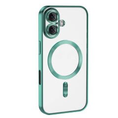iPhone 16 Plus Kılıf Kamera Korumalı Kablosuz Wireless Şarj Özellikli Demre Kapak
