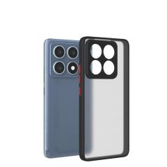 Xiaomi 14T Pro Kılıf Mat Kamera Korumalı Renkli Tuşlu Sert Silikon Hux Kapak