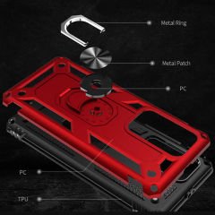 Huawei P40 Pro Kılıf Vega Tank Sert Yüzüklü Standlı Zırh Koruma Kapak