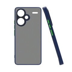 Xiaomi Redmi Note 13 Pro Plus 5G Mat Kamera Korumalı Renkli Tuşlu Sert Silikon Hux Kapak