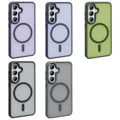 Samsung Galaxy S23 FE Kılıf Magsafe Şarj Özellikli Mat Arka Yüzey Sio Kapak