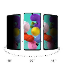 Samsung Galaxy A71 New 5D Privacy Temperli Ekran Koruyucu
