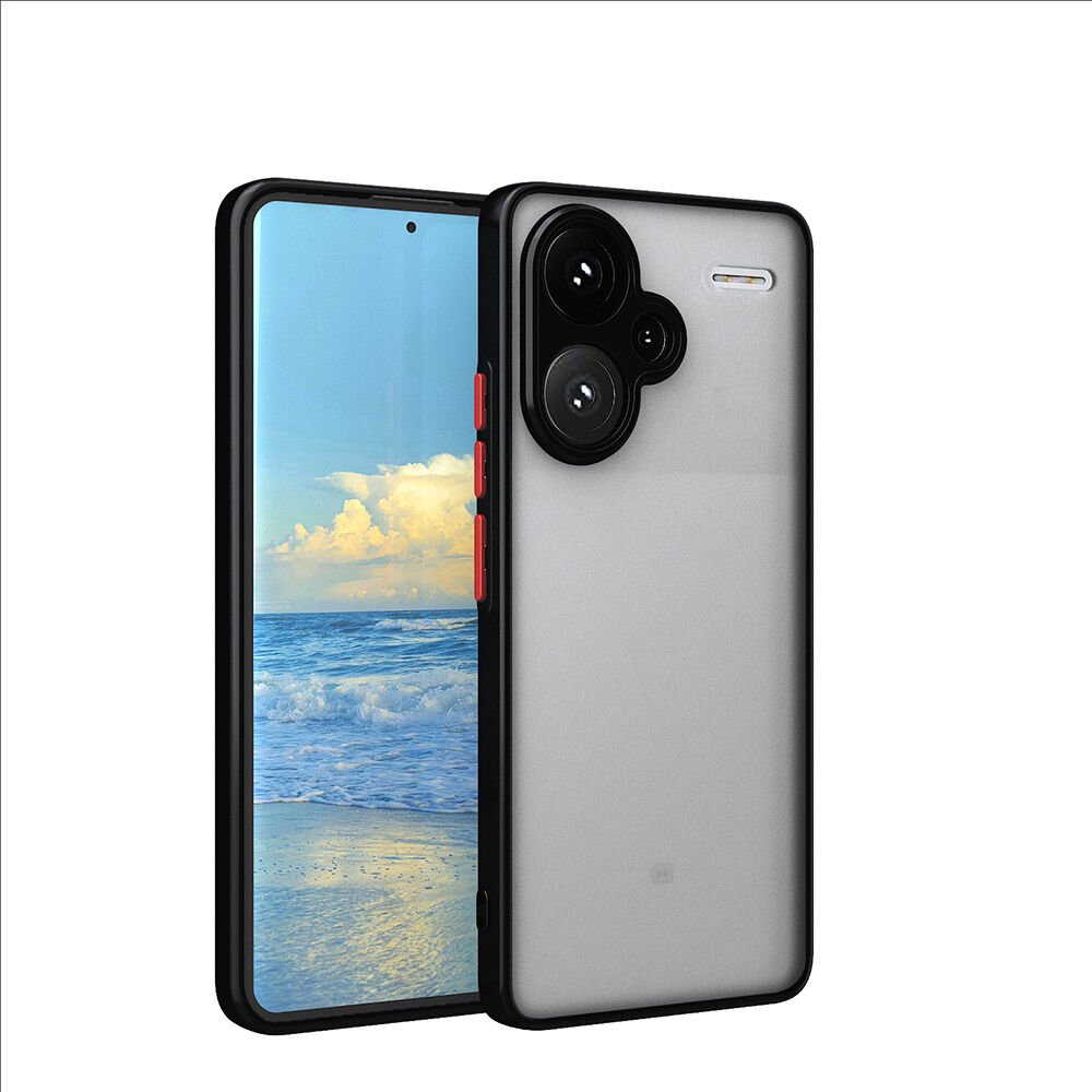 Xiaomi Redmi Note 13 5G Kılıf Mat Kamera Korumalı Renkli Tuşlu Sert Silikon Hux Kapak