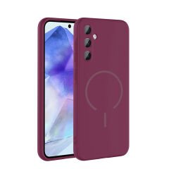 Samsung Galaxy A35 Kılıf Meta Lansman M-Safe Kamera Korumalı içi Kadife Yumuşak Renkli Süet Silikon