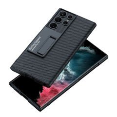 Samsung Galaxy S22 Ultra Kılıf Kıpta Standlı Kapak