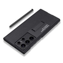 Samsung Galaxy S22 Ultra Kılıf Kıpta Standlı Kapak