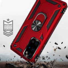 Huawei P40 Kılıf Kılıf Vega Tank Sert Yüzüklü Standlı Zırh Koruma Kapak