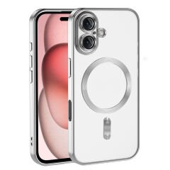 iPhone 16 Kılıf Kamera Korumalı Kablosuz Wireless Şarj Özellikli Demre Kapak