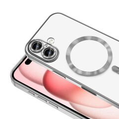 iPhone 16 Kılıf Kamera Korumalı Kablosuz Wireless Şarj Özellikli Demre Kapak