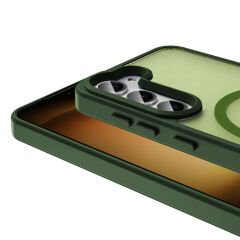 Samsung Galaxy S23 Kılıf Magsafe Şarj Özellikli Mat Arka Yüzey Sio Kapak