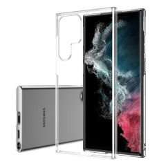 Samsung Galaxy S22 Ultra Kılıf Ultra İnce Sert Kamera Çıkıntılı Şeffaf Vonn Kapak