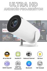 HY300 Pro Taşınabilir Android Projeksiyon En Güncel Versiyon Wifi Destekli Akıllı Sinema Projektör Ultra Hd