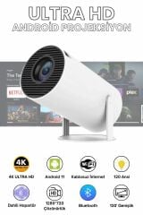 HY300 Pro Taşınabilir Android Projeksiyon En Güncel Versiyon Wifi Destekli Akıllı Sinema Projektör Ultra Hd