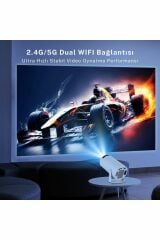 Taşınabilir Android Projeksiyon En Güncel Versiyon Wifi Destekli Akıllı Sinema Projektör Ultra Hd