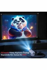 Taşınabilir Android Projeksiyon En Güncel Versiyon Wifi Destekli Akıllı Sinema Projektör Ultra Hd
