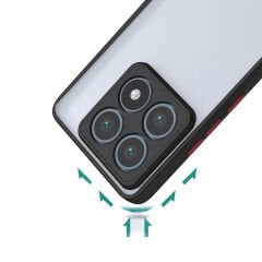 Xiaomi 14T Kılıf Mat Kamera Korumalı Renkli Tuşlu Sert Silikon Hux Kapak