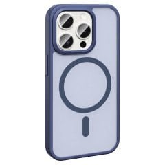 iPhone 15 Pro Max Kılıf Magsafe Şarj Özellikli Mat Arka Yüzey Sio Kapak