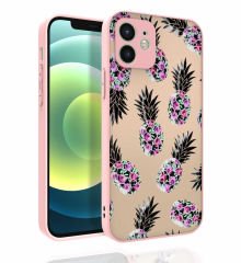 iPhone 12 Kılıf Desenli Kamera Korumalı Parlak Nora Kapak
