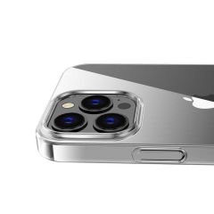 iPhone 12 Pro Max Kılıf Ultra İnce Sert Kamera Çıkıntılı Şeffaf Vonn Kapak