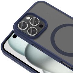 iPhone 16 Pro Max Kılıf Kablosuz Şarj Özellikli Mat Arka Yüzey Sio Kapak