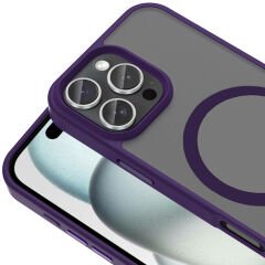 iPhone 16 Pro Max Kılıf Kablosuz Şarj Özellikli Mat Arka Yüzey Sio Kapak