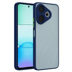 Xiaomi Redmi 13 4G Kılıf Mat Kamera Korumalı Renkli Tuşlu Sert Silikon Hux Kapak