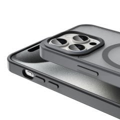 iPhone 15 Pro Kılıf Magsafe Şarj Özellikli Mat Arka Yüzey Sio Kapak