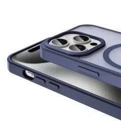 iPhone 15 Pro Kılıf Magsafe Şarj Özellikli Mat Arka Yüzey Sio Kapak