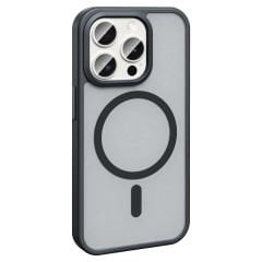 iPhone 15 Pro Kılıf Magsafe Şarj Özellikli Mat Arka Yüzey Sio Kapak