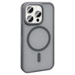 iPhone 15 Pro Kılıf Magsafe Şarj Özellikli Mat Arka Yüzey Sio Kapak