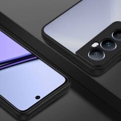 Realme C65 4G Kılıf Mat Kamera Korumalı Renkli Tuşlu Sert Silikon Hux Kapak