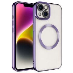 iPhone 14 Plus Kılıf Magsafe Wireless Şarj Özellikli Setro Silikon