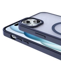 iPhone 15 Kılıf Magsafe Şarj Özellikli Mat Arka Yüzey Sio Kapak