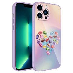 iPhone 11 Pro Kılıf Kamera Korumalı Desenli Sert Silikon Epoksi Kapak