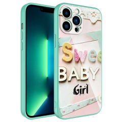 iPhone 11 Pro Kılıf Kamera Korumalı Desenli Sert Silikon Epoksi Kapak