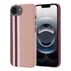 iPhone 16E Kılıf Kablosuz Şarj Özellikli Karbon Fiber Görünümlü Nekst Kapak