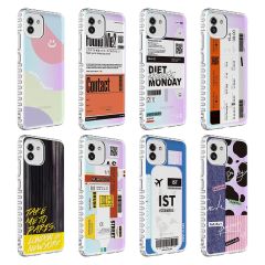 Samsung Galaxy A04 Airbag Kenarlı Renkli Desenli Silikon Elegans Kapak kılıf