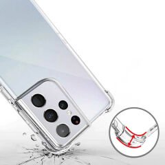 Samsung Galaxy S22 Ultra Kılıf Nitro Anti Shock Darbe Emici Köşe Korumalı Şeffaf Silikon Kapak