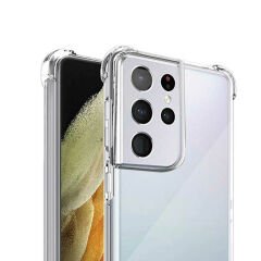 Samsung Galaxy S22 Ultra Kılıf Nitro Anti Shock Darbe Emici Köşe Korumalı Şeffaf Silikon Kapak