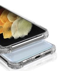 Samsung Galaxy S22 Ultra Kılıf Nitro Anti Shock Darbe Emici Köşe Korumalı Şeffaf Silikon Kapak