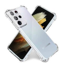 Samsung Galaxy S22 Ultra Kılıf Nitro Anti Shock Darbe Emici Köşe Korumalı Şeffaf Silikon Kapak