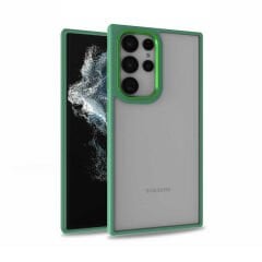 Samsung Galaxy S22 Ultra Kılıf Kamera Çıkıntılı Arkası Şeffaf Köşeleri Parlak Renkli Işlemeli Flora Kapak