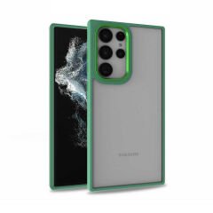 Samsung Galaxy S22 Ultra Kılıf Kamera Çıkıntılı Arkası Şeffaf Köşeleri Parlak Renkli Işlemeli Flora Kapak